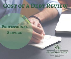 Cost of a Debt Review